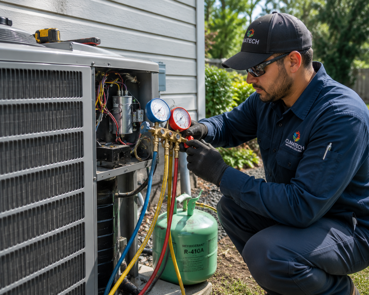 HVAC crew at work